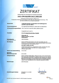 WPK-Zertifikat EN 1090-2
